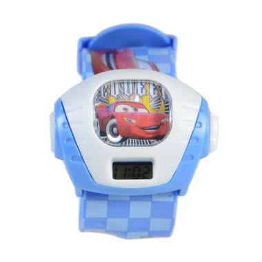 Cars DnB Collection Projector Kotak Jam Tangan Anak - Biru Muda