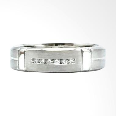 Pentacles FC01797 Wedding Ring White Gold with Diamond