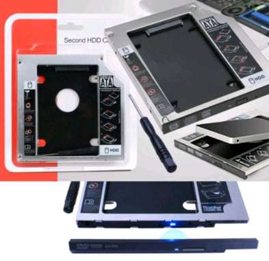 HDD HARDDISK SECOND CADDY SLIM HARDISK CASE 9.5mm SSD SAYA FOR LAPTOP