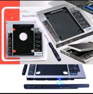 HDD HARDDISK SECOND CADDY SLIM HARDISK CASE 12.7mm SSD SATA FOR LAPTOP