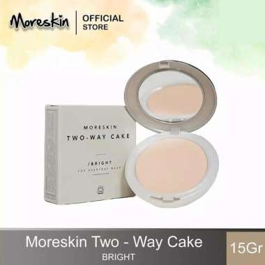 Bedak MOREKSIN Two Way Cake NATURAL - Bedak Pemutih Wajah dan Glowing Natural