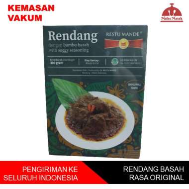 Restu Mande Original Rendang Sapi Basah [300 g]