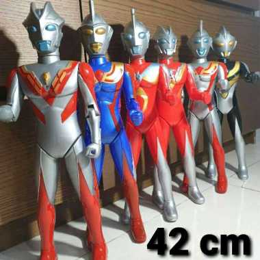 mainan robot ultraman besar lampu & suara / robot figur ultraman