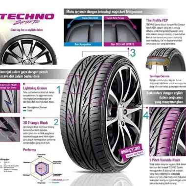 Bridgestone Ban 195-55R16 195-55-16 r16 R 16 techno sport