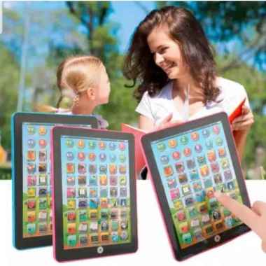 MAINAN EDUKASI MINI IPAD PLAYPAD DUA BAHASA BAGUS MURAH E-PAD LEARNING