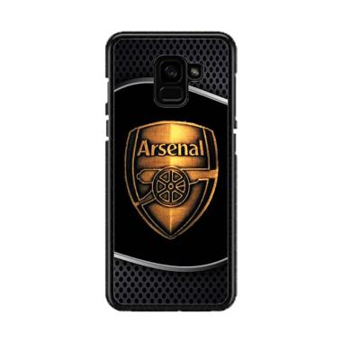 Guard Case Arsenal Logo Gold O1237 ... or Samsung Galaxy A7 2018