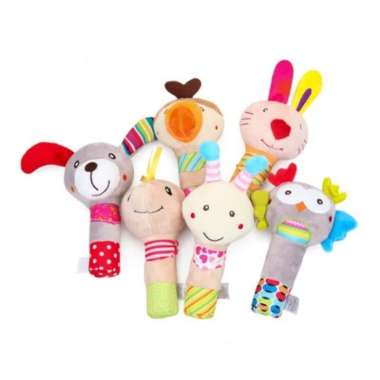 BB SKY stik mainan bayi / rattle stik bayi murah / mainan tangan bayi - owl