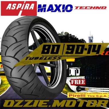 ASPIRA MAXIO TECHNO 80/90 - 14 TUBLESS UNTUK MATIC
