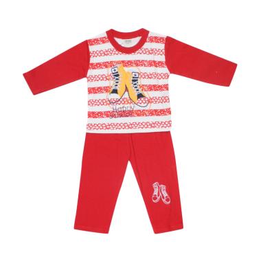 TOMPEGE TP-55021 Setelan Piyama Anak Laki-Laki - Merah