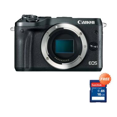 Canon EOS M6 Body Mirrorless - RESMI + Free Sandisk SDHC 16GB