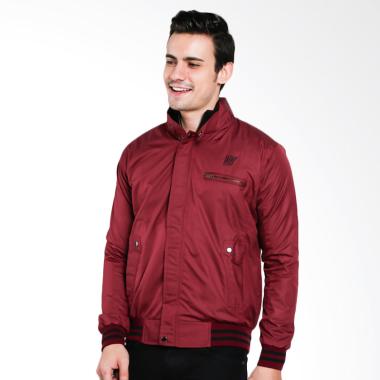 Bafash Polka Spring Jaket Pria - Maroon