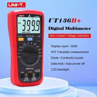UNI-T UT136B PLUS - Auto Range Multimeter Multitester LCD Display Multicolor