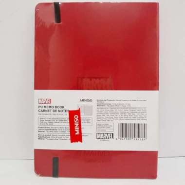 LIMITED MARVEL x MINISO PU Memo Book - Buku Catatan Iron Man Avengers Multicolor