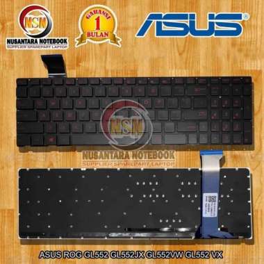KEYBOARD ASUS ROG STRIX GL552 GL552JX GL552VW GL552VX WITH BACKLIGHT