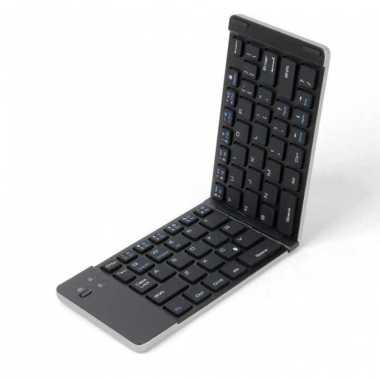 Universal Wireless Bluetooth Foldable Keyboard Hitam