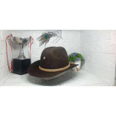 topi laken koboy koboi cowboy marlboro original wol topi pria wanita import