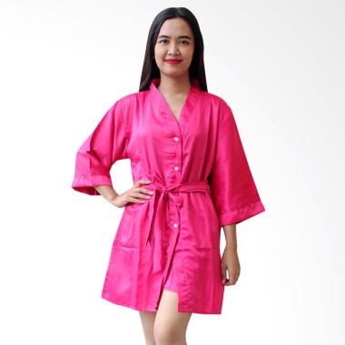 Aily BT025 Kimono with Belt Setelan Baju Tidur Wanita - Pink