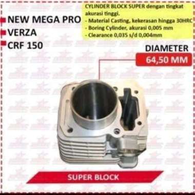 Blok Super BRT Casting Iron Bore up Honda CRF150L CRF 150L 150 L Verza New Mega Pro 64.5mm 64.5 Bloc