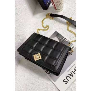 KLIKTAS -TAS IMPORT SELEMPANG WANITA TERMURAH TERBARU BATAM KEKINIAN 2021 3036 IB303611 CC303 Black