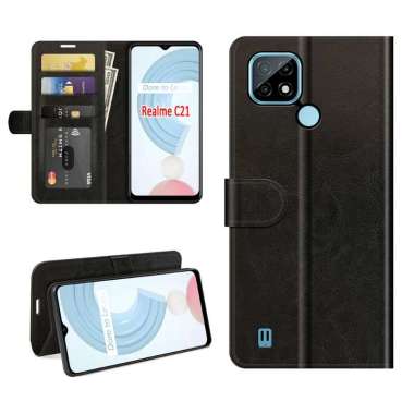 Flip Kulit Realme 8 X2 Pro C21 Case Sarung Dompet Wallet TPU Book Cover Slot Card Standing Magnet