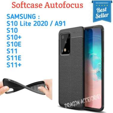 Autofocus S11 S11E S11+ S10+ S10E S10 Lite A91 Samsung Softcase Silikon Case Kulit Shockproof Casing