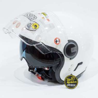 Nolan N21 Visor Classic Helm Half Face Metal White 005 L