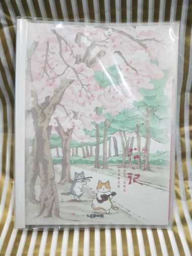 MAP FOLDER PLASTIK BINDER BUKU TULIS MODEL SPIRAL MOTIF KUCING SAKURA map 3