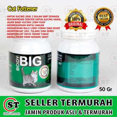 Body Big Cat / Penggemuk Kucing / Vitamin Kucing / Cat Fater Powder / Btm / Big Body Fattener Body B