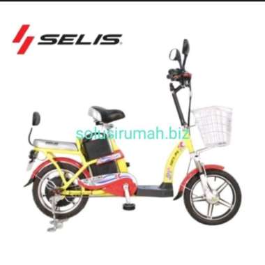 sepeda listrik selis helena kuning merah