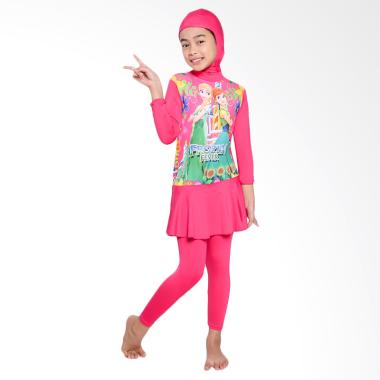 Ben's Collection Frozen Baju Renang Muslim Anak - Pink