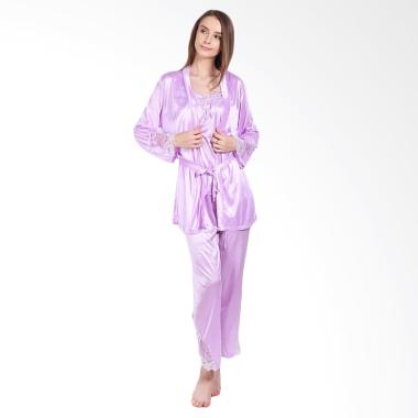 You've Kimono Set Shali 999132 Piyama Wanita - Purple