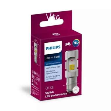 Philips Lampu Led Depan Motor Bebek Matic H6 M5 Hi Low DC Putih