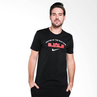 NIKE Men Basketball Dry Tee Lebron  ... lahraga Pria [913478-010]