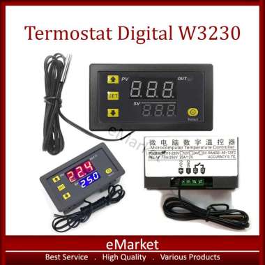 Termostat Digital W3230 - AC 110-220V - DC 12V - Thermostat Pengontrol Temperatur Suhu LCD Sensor DC