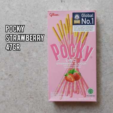 Promo Harga Glico Pocky Stick Strawberry Flavour 45 gr - Blibli