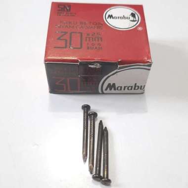 Paku Beton 30 atau 3CM MARABU HITAM - Paku Baja - Paku Tembok (D4175)