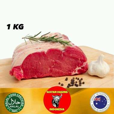 DAGING SIRLOIN STEAK 1 KG (HAS LUAR) IMPORT DARI AUSTRALIA/ SIRLOIN HAS LUAR/SIRLOIN STEAK/STEAK