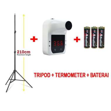 Wall Termometer Counter Dinding Pengukur Suhu Badan Tempel GP100 TERMO+TRPD+BAT