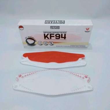 Masker KF94 Merah Putih Isi 10