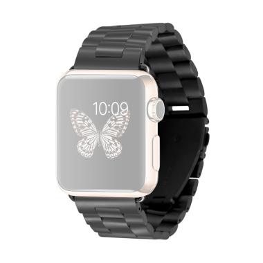 Cooltech Unisex Stainless Steel Strap for Apple Watch or iWatch 42 mm Black