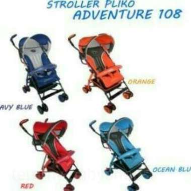 STROLLER PLIKO ADVENTURE 108 / KERETA DORONG BAYI merah