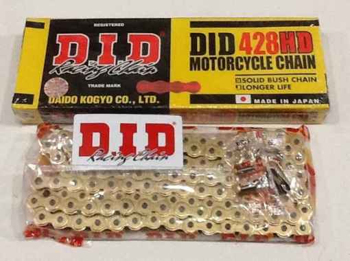 DID 428HD 120L Heavyduty Japan Gold Chain 428 HD 428-120L Japan No Rantai Rante Emas Kuning Rk SSS T