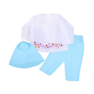 MacBear Aisyah Setelan Hijab Baju Anak - Blue