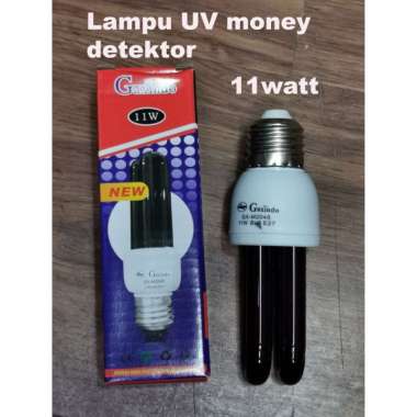 LAMPU UV MONEY DETECTOR 11 Watt GAXINDO ULTRAVIOLET DETEKSI UANG PALSU putih hitam