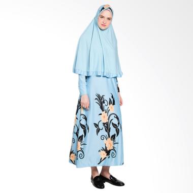 Koesoema Clothing Syari Kalila Jilbab Set Gamis - Skyblue