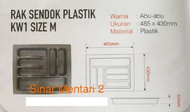 Rak Sendok Plastik Ukuran M