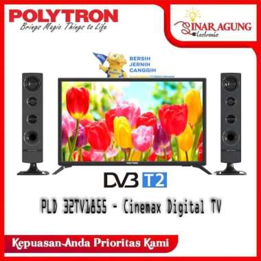 POLYTRON DIGITAL LED TV PLD 32TV1855 [32INCH] + SPEAKER TOWER