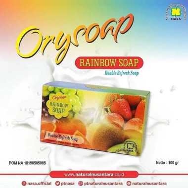 ORYSOAP SABUN RAINBOW - Sabun Pencerah Kulit - Sabun Ampuh Mencerahkan Kulit Badan Belang - Penghila