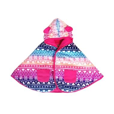 Cuddle Me Scandinavian Jaket Bolak Balik Baby Cape - Pink