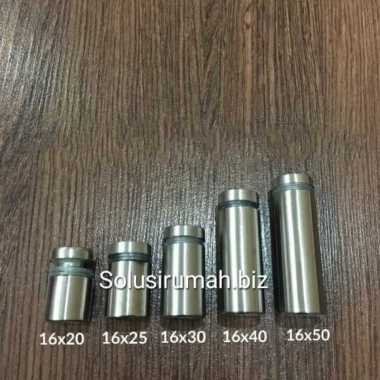 Pen Iklan 16 x 20 MM Ambalan Kaca Stainless Steel